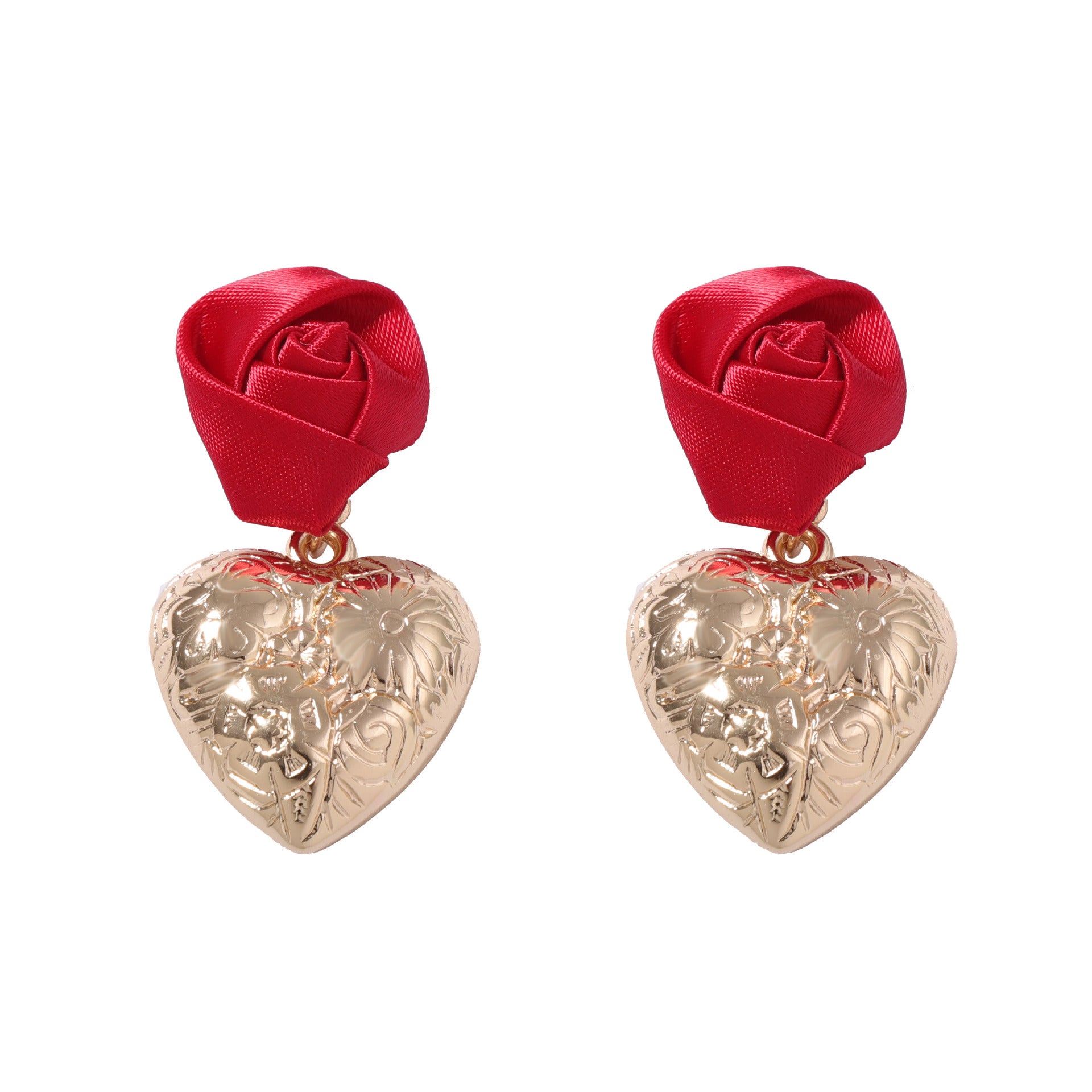 Wholesale Valentine's Day Advanced Design Sense Three-dimensional Rose CCB Multi-style Love Light Luxury Earrings